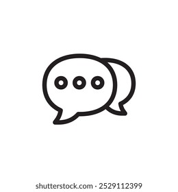 Esquema del conjunto de Vectores del icono de chat