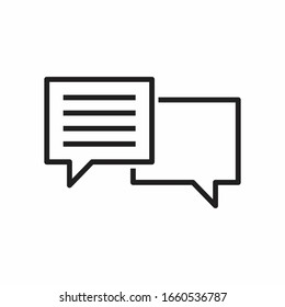 chat  icon vector sign symbol