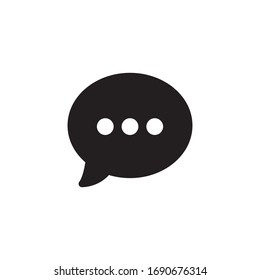 Chat Icon Vector Simple Design