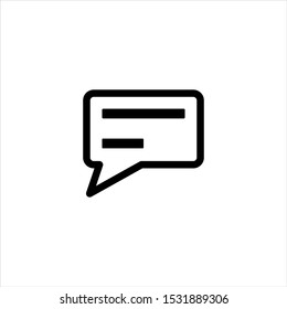 chat icon vector. simple chat sign in modern design style for web site