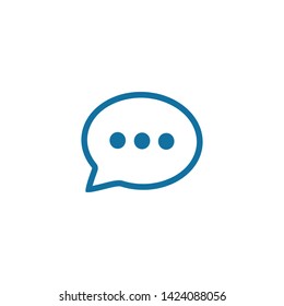 Chat icon vector. Speech bubble vector