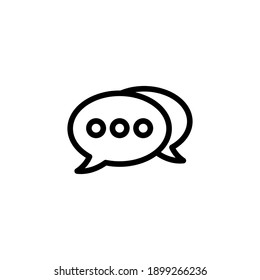 Chat icon vector. speech bubble icon. comment icon vector. message. contact us