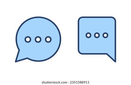 Chat icon vector. speech bubble sign and symbol. comment icon. message