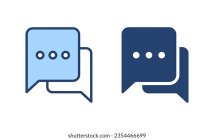 Chat icon vector. speech bubble sign and symbol. comment icon. message