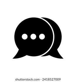 Chat icon vector. speech bubble icon. comment icon vector. message. contact us