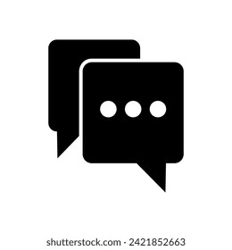 Chat icon vector. speech bubble icon. comment icon vector. message. contact us