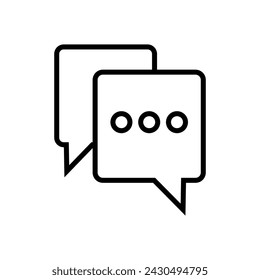 Chat icon vector. speech bubble icon. comment icon vector. message. contact us