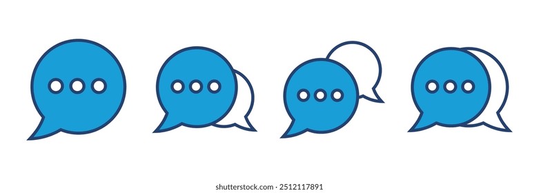 Chat icon vector. speech bubble icon. comment icon vector. message. contact us