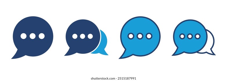 Ícone de bate-papo vetor. ícone de balão balão. ícone de comentário vetor. mensagem. entre em contato