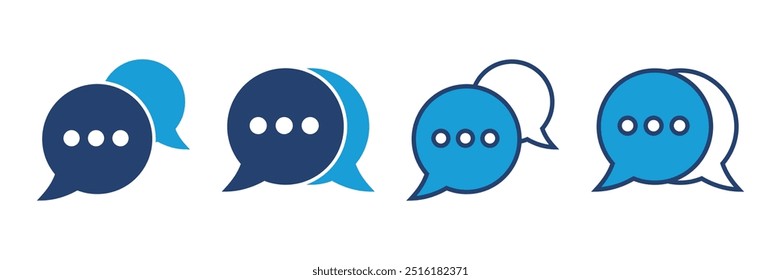 Chat icon vector. speech bubble icon. comment icon vector. message. contact us