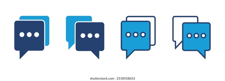 Chat icon vector. speech bubble icon. comment icon vector. message. contact us