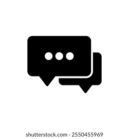 Chat icon vector. speech bubble sign and symbol. comment icon. message