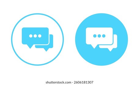 Chat icon vector. speech bubble sign and symbol. comment icon. message