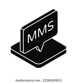 Chat Icon, vector stock illustration.