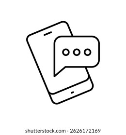 Icono de chat Vector ilustración de stock
