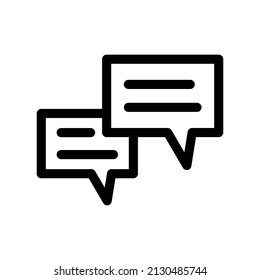 Design-Illustration für Chat-Symbol in Vektorsymbol