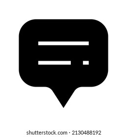 Ilustración de diseño de símbolo del vector de chat