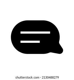 Design-Illustration für Chat-Symbol in Vektorsymbol