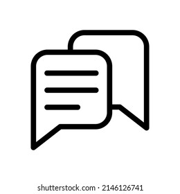 Design-Illustration für Chat-Symbol in Vektorsymbol
