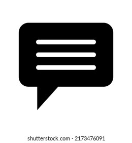 Design-Illustration für Chat-Symbol in Vektorsymbol