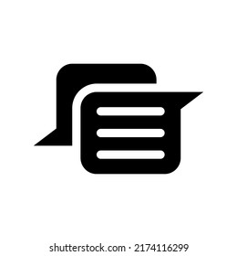Chat Icon Vector Symbol Design Illustration