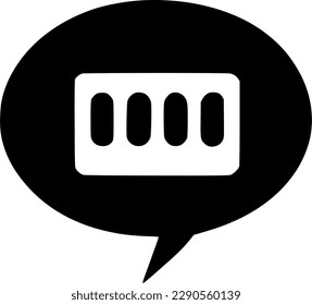 chat icon vector symbol design illustration