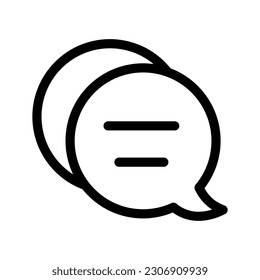 Ilustración de diseño de símbolo del vector de chat