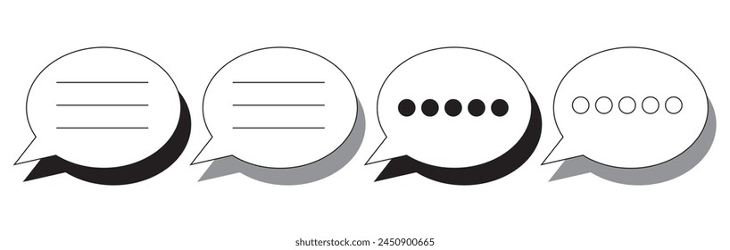 Chat Icon Vector Symbol Design Illustration