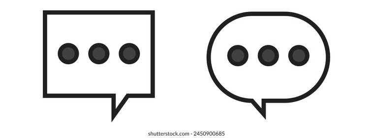 Chat Icon Vector Symbol Design Illustration
