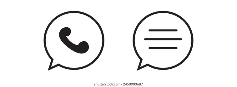 Chat Icon Vector Symbol Design Illustration