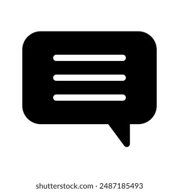 Chat-Symbol Vektorgrafik Symbol Design Illustration