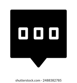 Chat Icon Vector Symbol Design Illustration