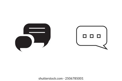 Chat Icon Vector Symbol Design Illustration