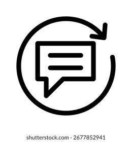 Chat Icon Vector Symbol Design Illustration