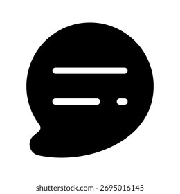Icono de chat Ilustración de diseño de símbolo de Vector