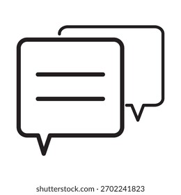 Ilustración de diseño de símbolo de Vector de icono de chat.