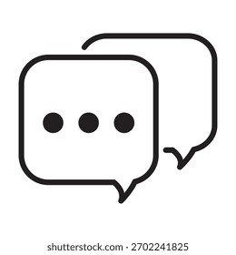 Chat-Symbol, Vektorsymbol-Entwurfsgrafik.