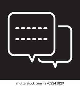 Chat Icon Vector Symbol Design Illustration.