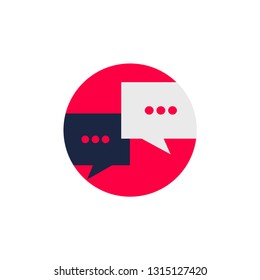 chat icon vector. chat symbol. chat  icon symbol in flat style. chat  symbol illustration. Pixel vector graphics - Vector.