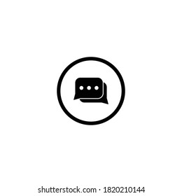 chat icon vector symbol isolated illustration 