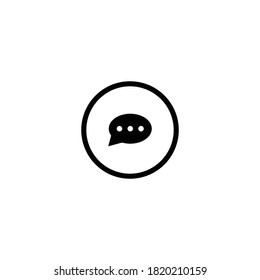 chat icon vector symbol isolated illustration 