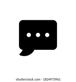 Chat icon vector, symbol isolated on white background