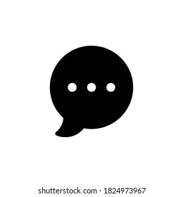 Vector de icono de charla, símbolo aislado en fondo blanco