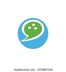 chat icon vector template illustration