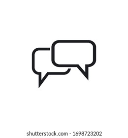 chat icon vector template illustration