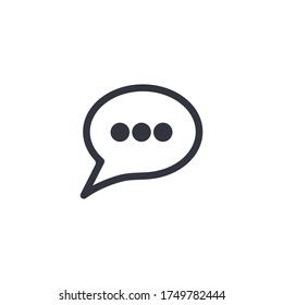 chat icon vector template illustration
