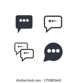 ilustración del vector de icono de chat