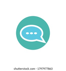 chat icon vector template illustration