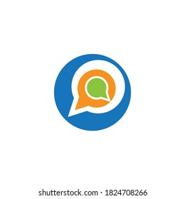 ilustración del vector de icono de chat