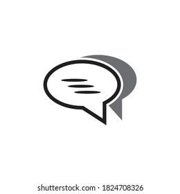 chat icon vector template illustration